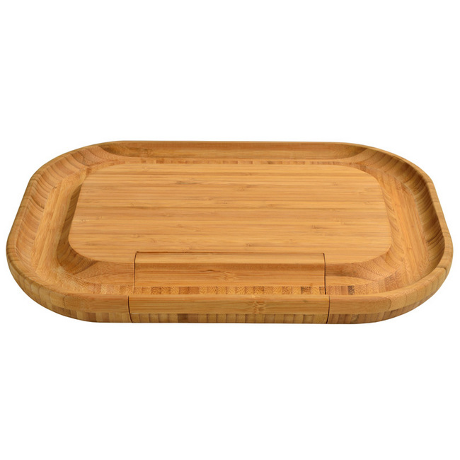 Malvern Deluxe Bamboo Cheese Board Set with 4 Tools - Image 4