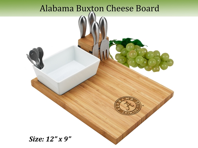Alabama Crimson Tide Bamboo Cheese & Charcuterie Board