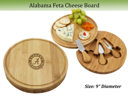 Alabama Crimson Tide Bamboo Cheese & Charcuterie Board