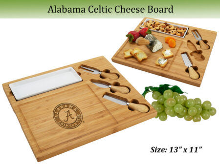 Alabama Crimson Tide Bamboo Cheese & Charcuterie Board