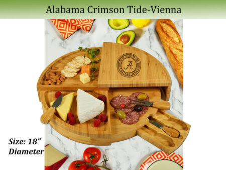 Alabama Crimson Tide Bamboo Cheese & Charcuterie Board