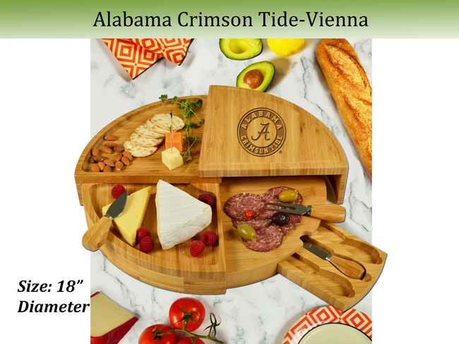 Alabama Crimson Tide Bamboo Cheese & Charcuterie Board