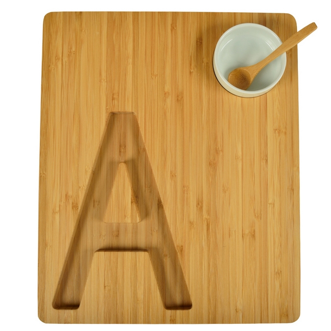 Alphabet Bamboo Cheese/Charcuterie Board - All Letters of the Alphabet Available - Image 4