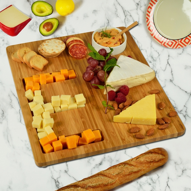 Alphabet Bamboo Cheese/Charcuterie Board - All Letters of the Alphabet Available - Image 5