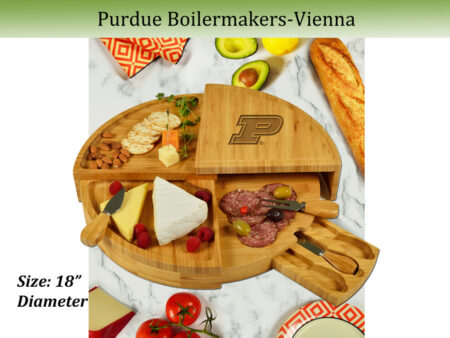 NCAA Purdue Boilermakers Bamboo Cheese & Charcuterie Board
