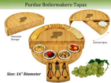 NCAA Purdue Boilermakers Bamboo Cheese & Charcuterie Board