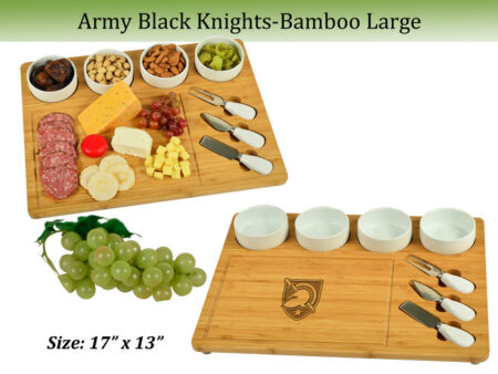 NCAA Army Black knights Bamboo Cheese & Charcuterie Board